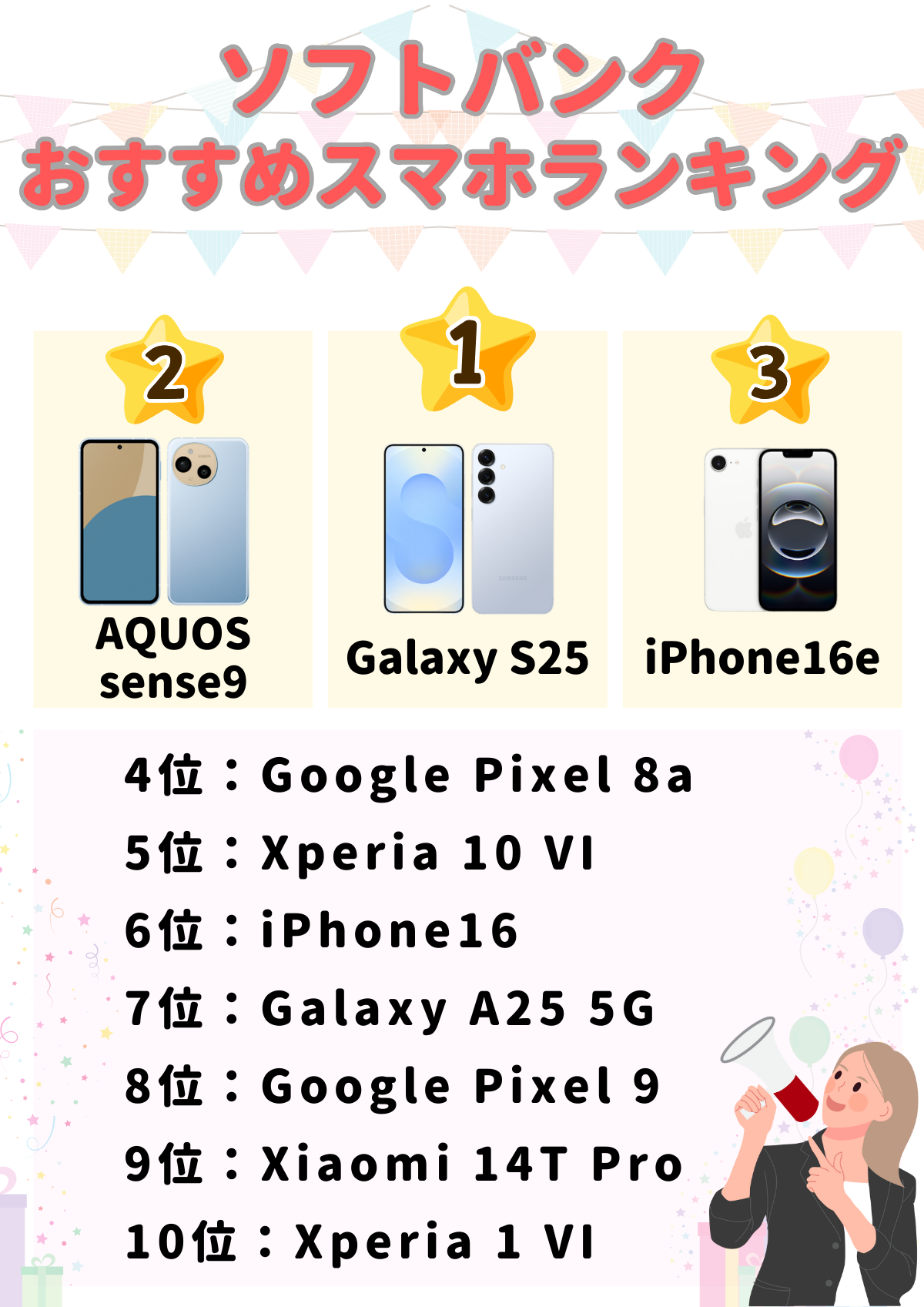 ソフトバンク　おすすめスマホ